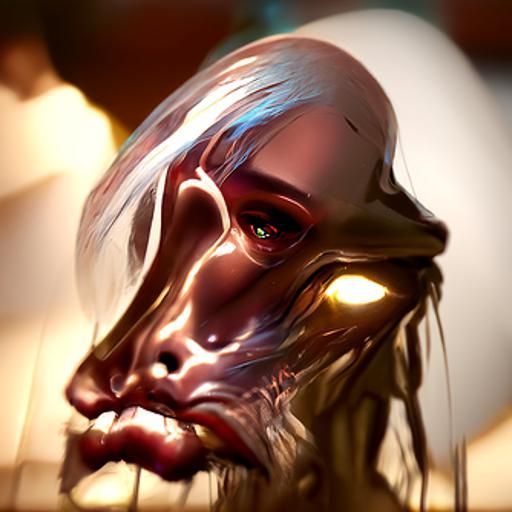 Detailed Portrait of a Human-Alien Hybrid