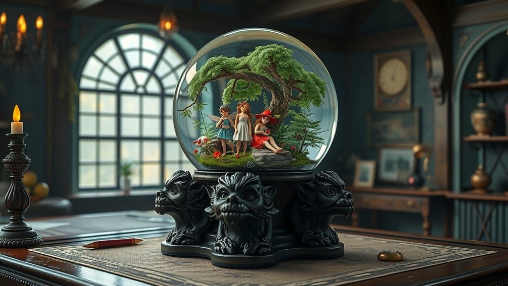 Fairies and Goblins in Crystal Sphere