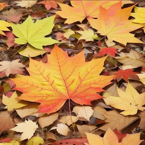 Colorful Autumn Leaves Displayed