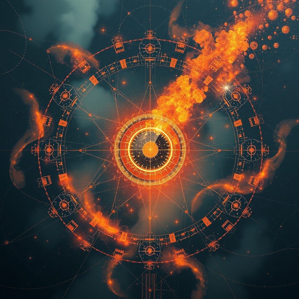 Quantum Disposition: Abstract AI Art