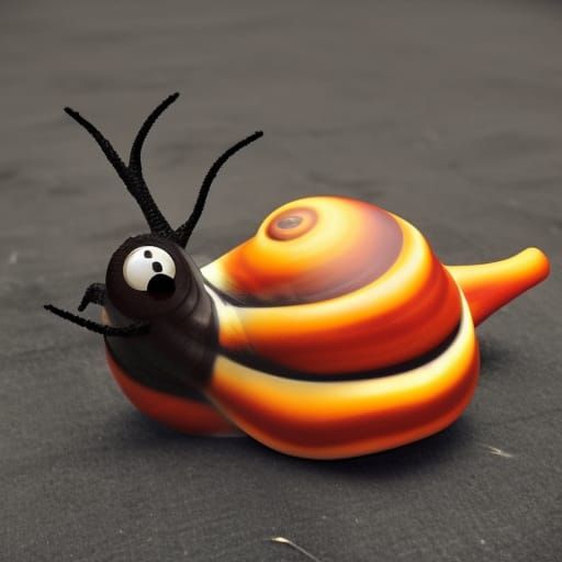 Halloween Snail: Pixar-Style Movie Poster