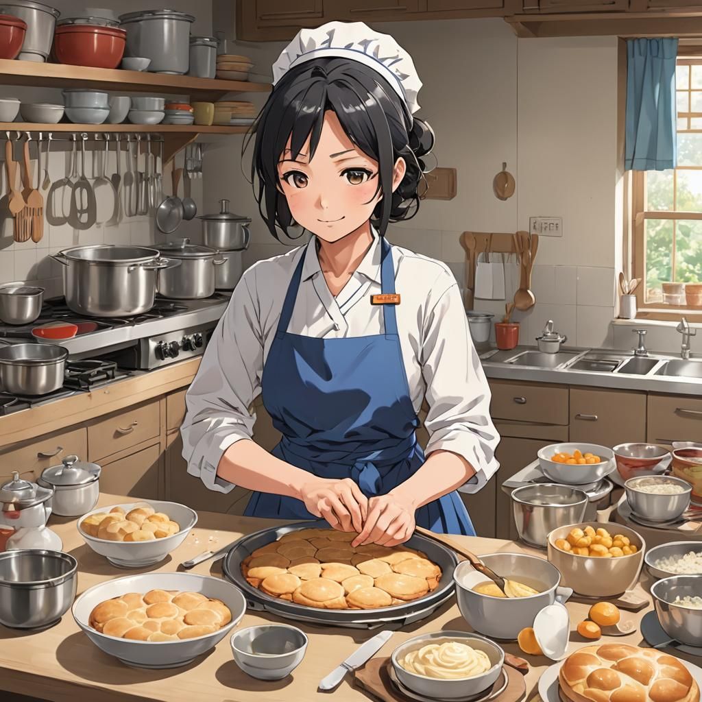Anime Mother Baking: Japanese Manga Art