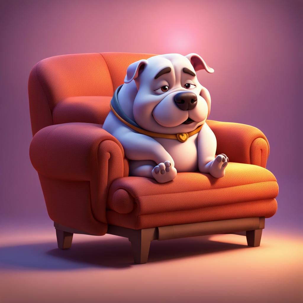 super cute pocket bully curled up on a comfy sofa under a co...