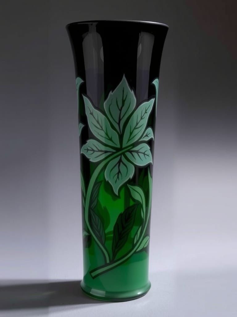 Green vase