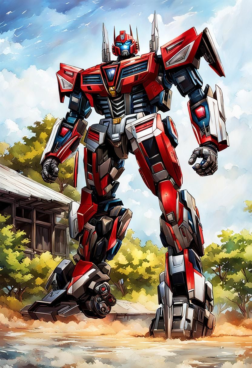 Victorious Autobot in Anime Style