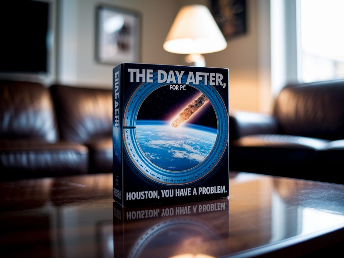 Video Game Box Art: Meteor Threatens Earth from ISS