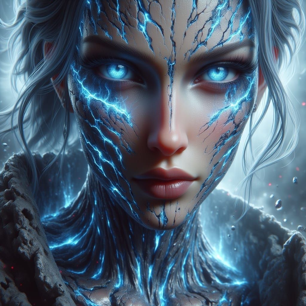 Golden Dragonfly in Art Nouveau Style