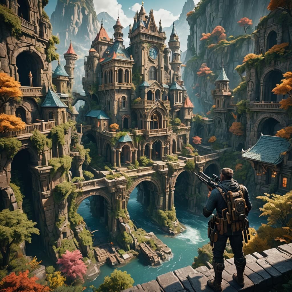 Fantastical Matte Painting in Unreal Engine 5