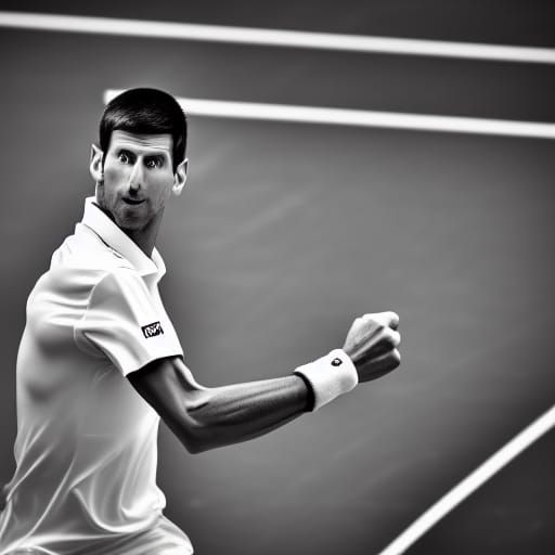 Novak Djokovic: Professional Photography with Bokeh