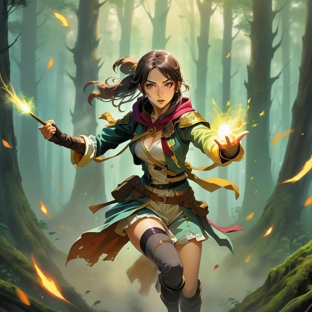 Anime Sci-Fi Fantasy Rogue Spell Caster