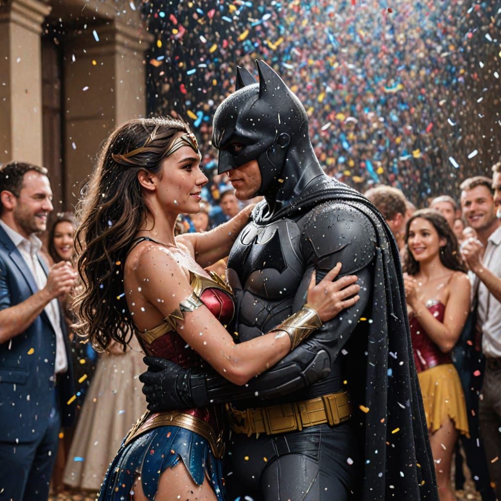 Romantic Dance Under Confetti