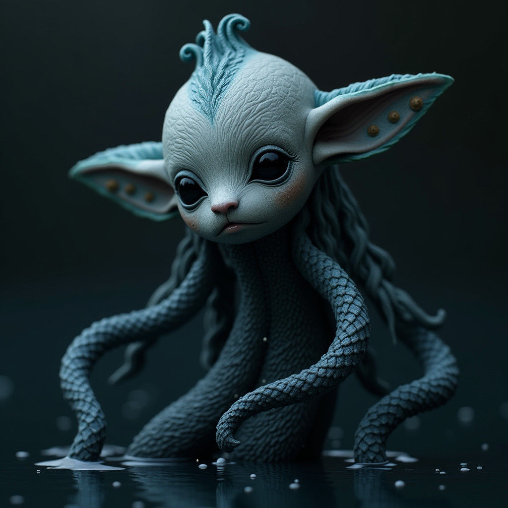 Mystical Aquatic Creature Mirax of Dark Water