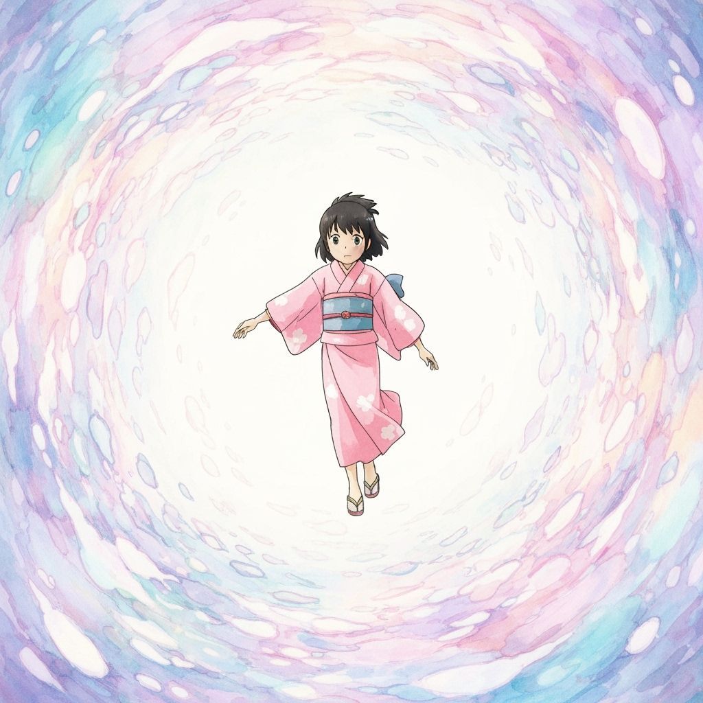 Spirited Away Movie Poster Reimagined with Chihiro