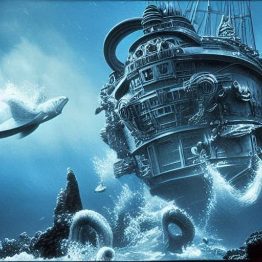 Epic Underwater Scene in Digital Matte Painting