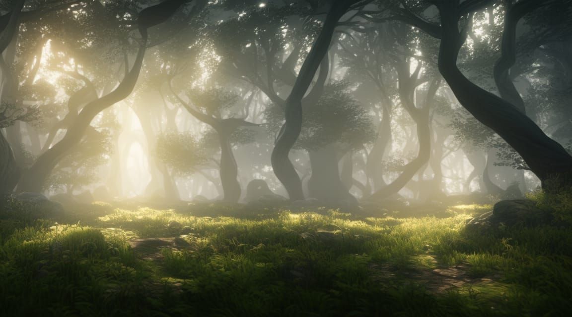 Magical Forest Landscape in 8K Unreal Engine