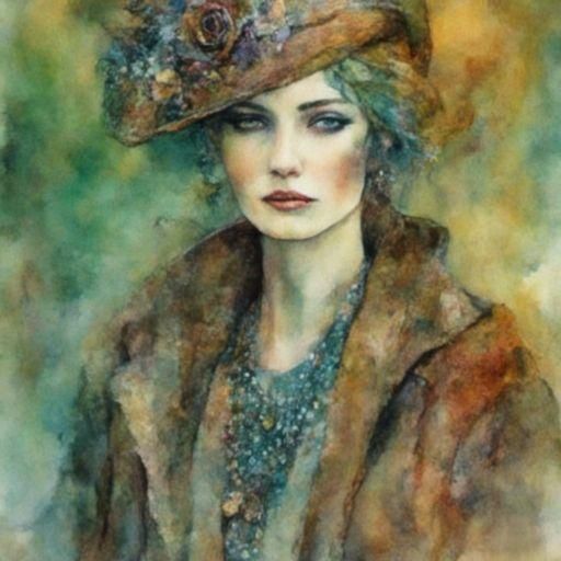 Abstract Blend of Colors and Forms