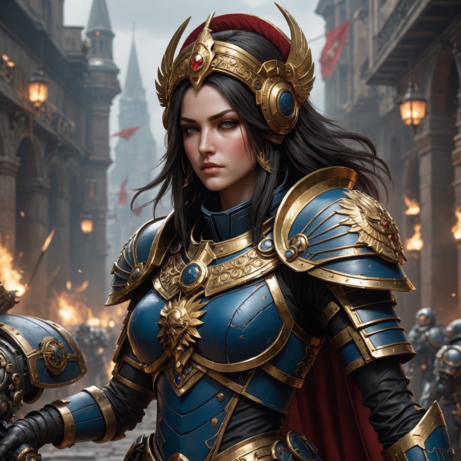 Female Horus in Anime Style 3D Art