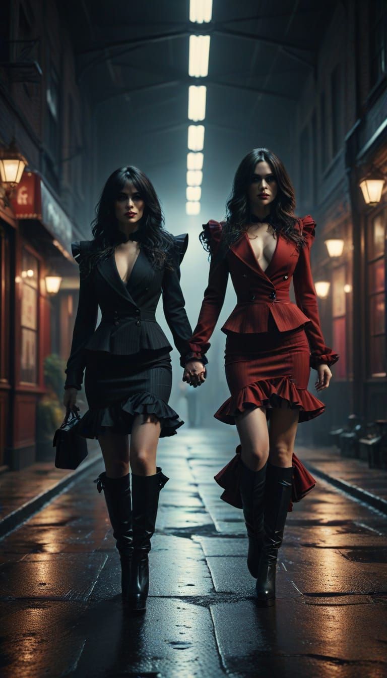 Hyperrealistic Transvestite Show in Extravagant Dress