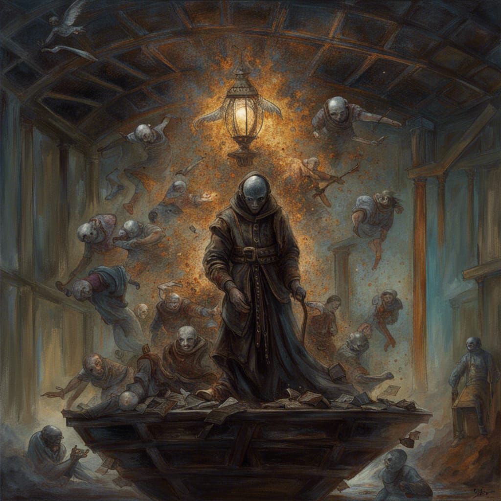 Human Evolution: Surreal Impressionist Gothic Cubism