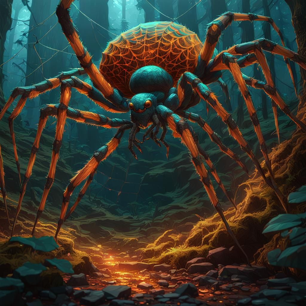 Dark Forest Spider Lair Concept Art