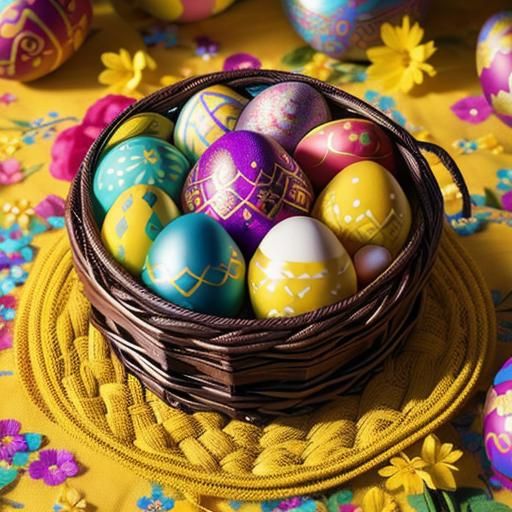 Beautiful Pysanky: Decorated Easter Eggs in Floral Style