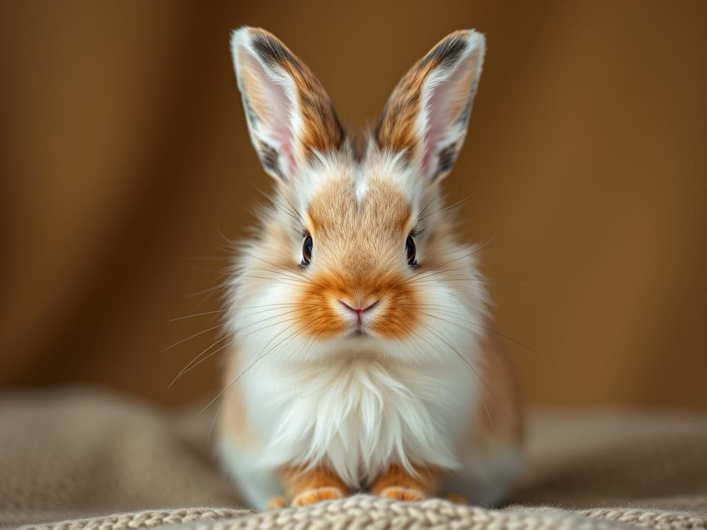 Cute Hyperrealistic Bunny Portrait