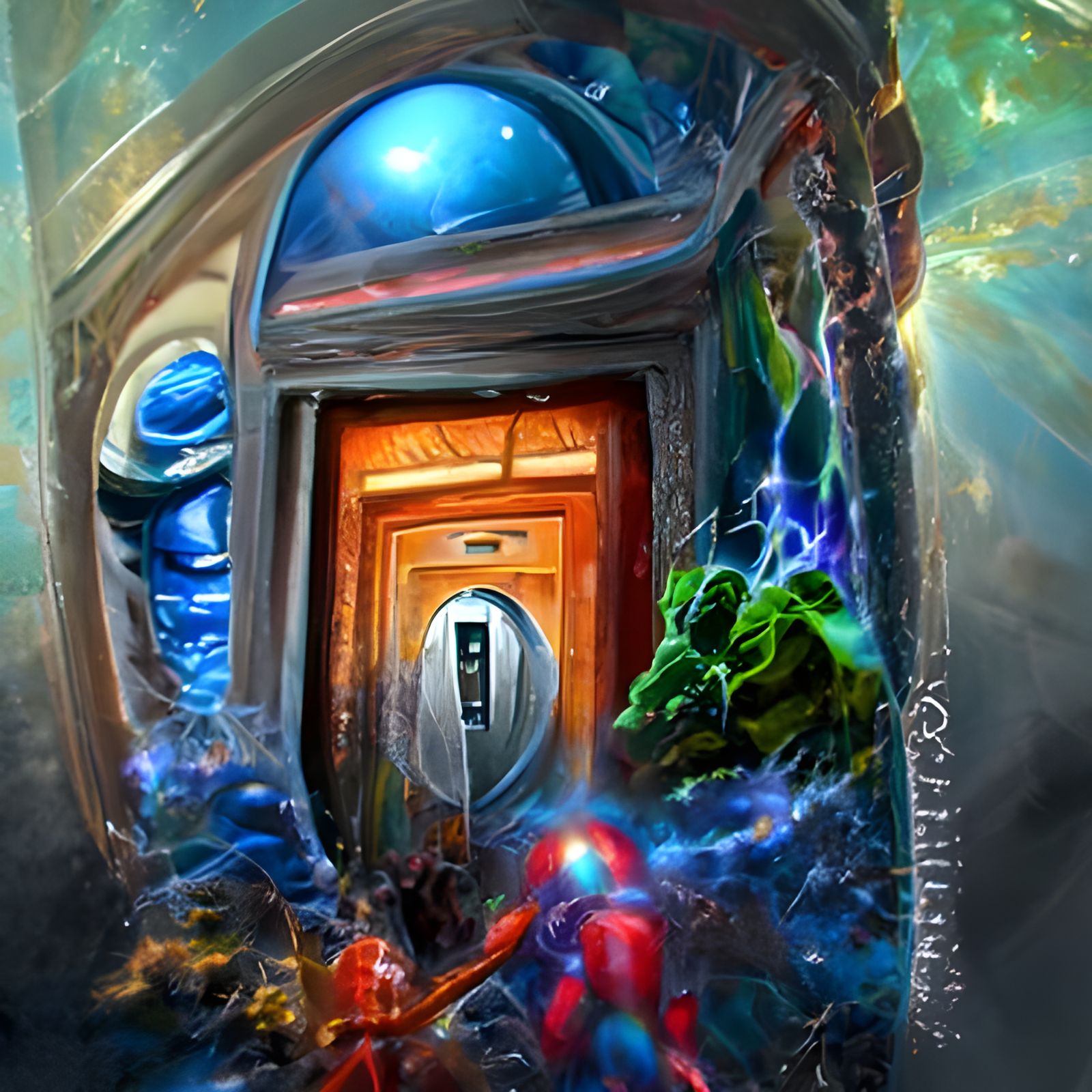 Multiverse Portal: Sci-Fi Fantasy Digital Illustration