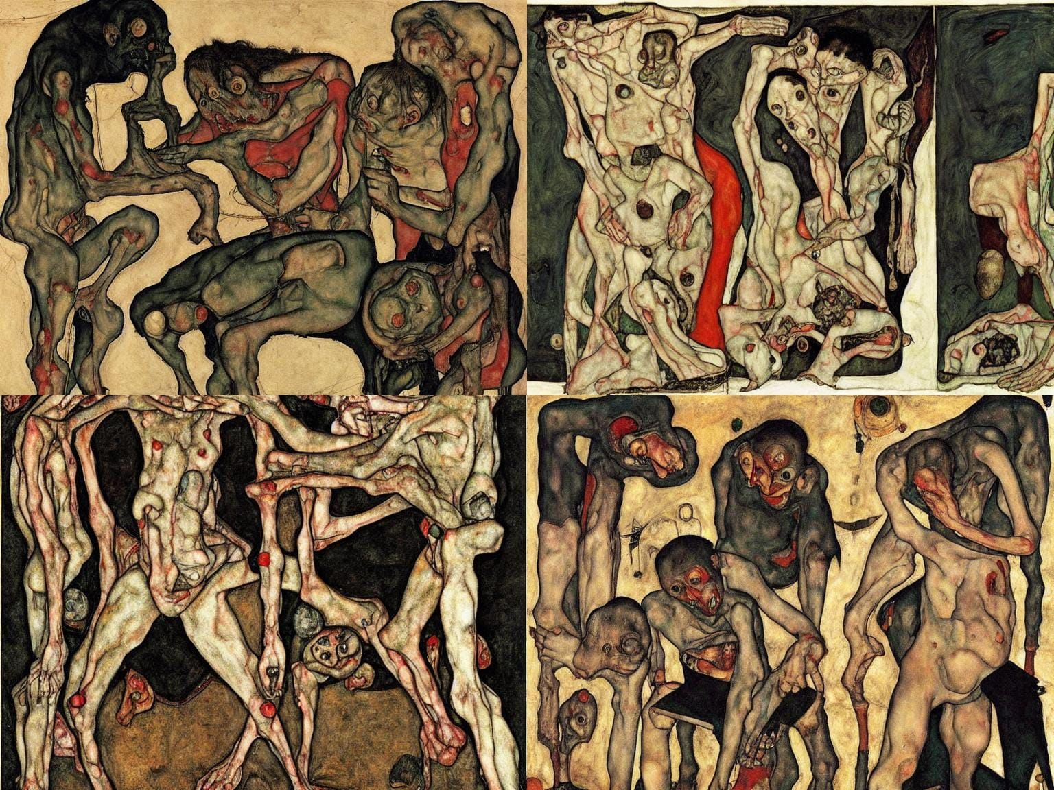 Horrific Hunchback Homunculus in Expressionist Style