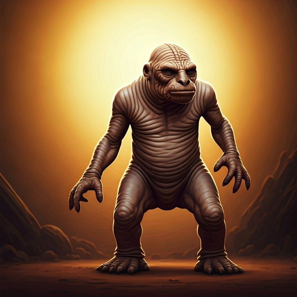 Sleek Wookiee in Forest Moon of Endor Setting