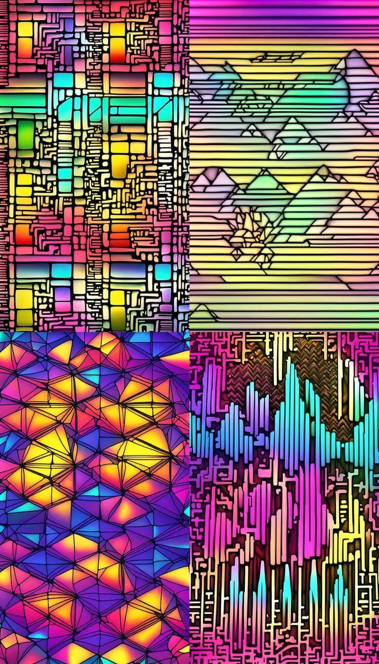 Abstract Music Frequency Analysis in Hyperrealistic Style