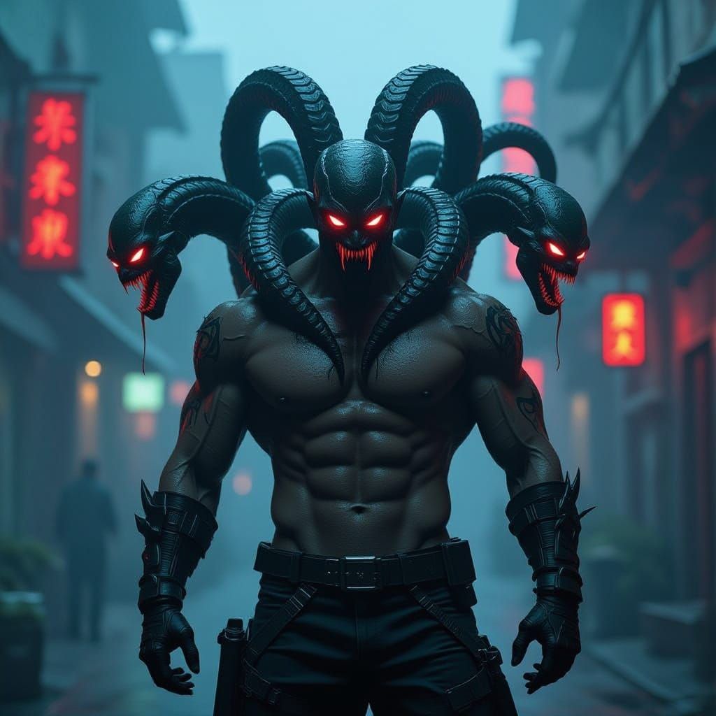 A terrifying Hydra Man