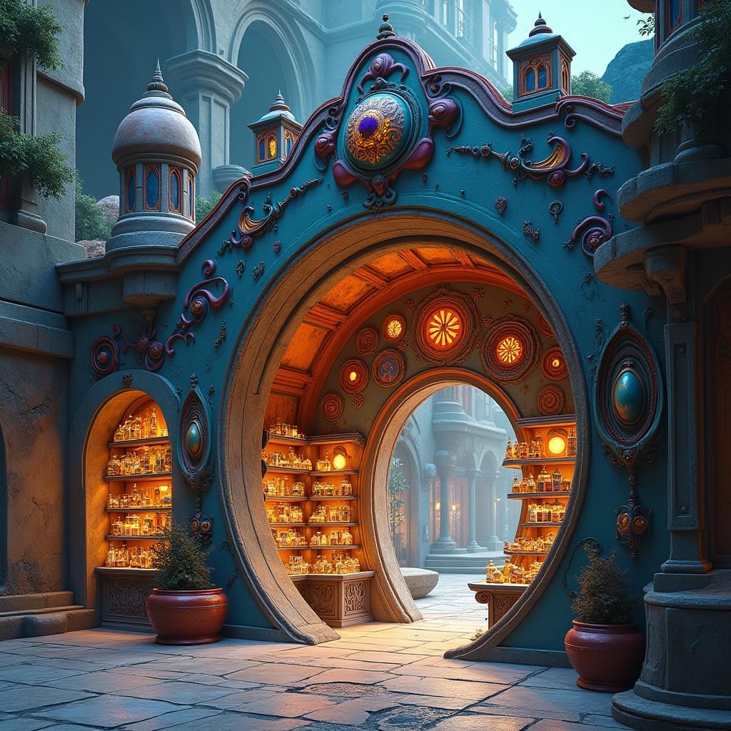 Exotic Alien Curio Shop Portal on the Citadel