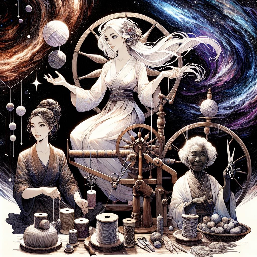 Persephone, Demeter, and Hecate... or Clotho, Atripos And Lachisis III