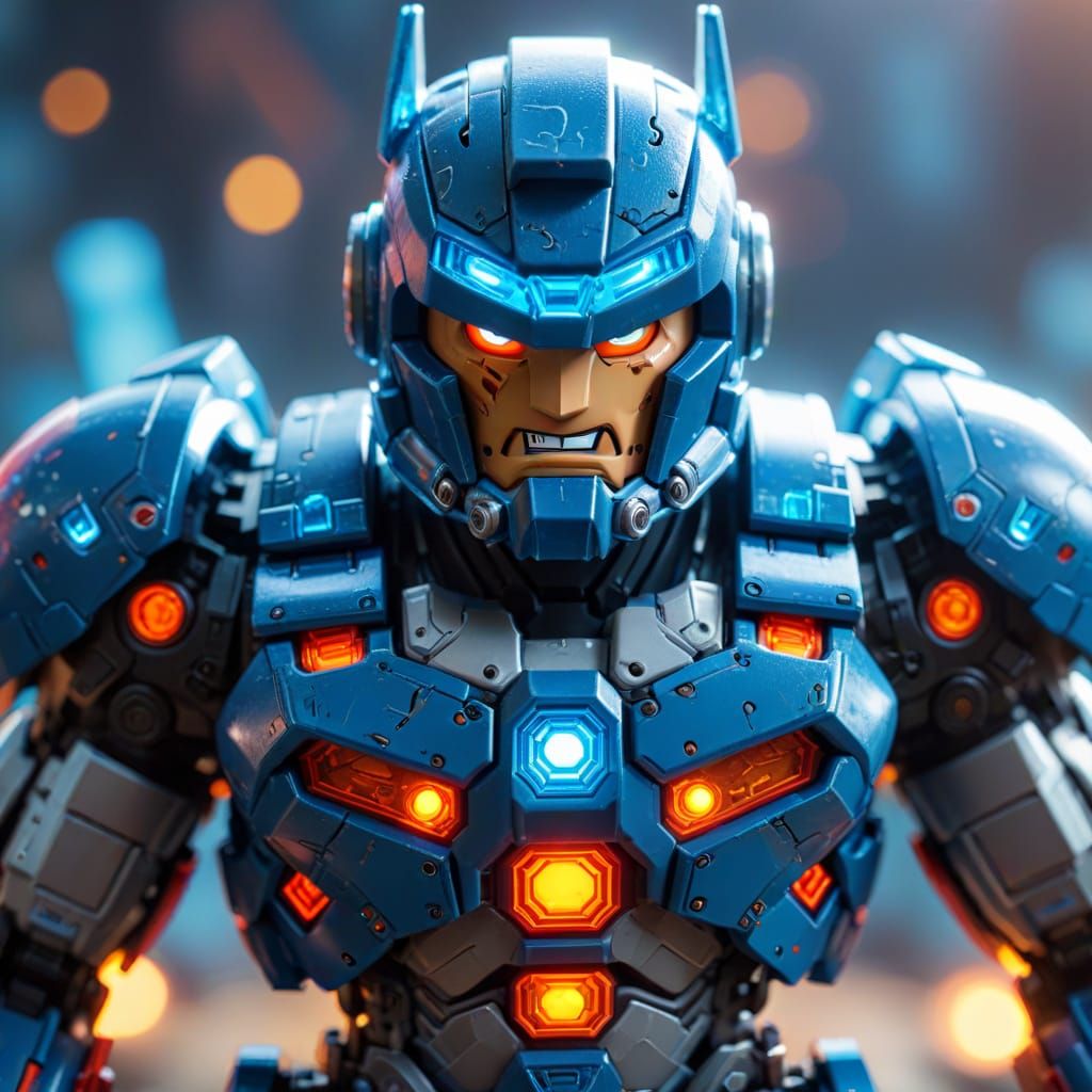 He-Man Lego Figure in Mecha Anime Style