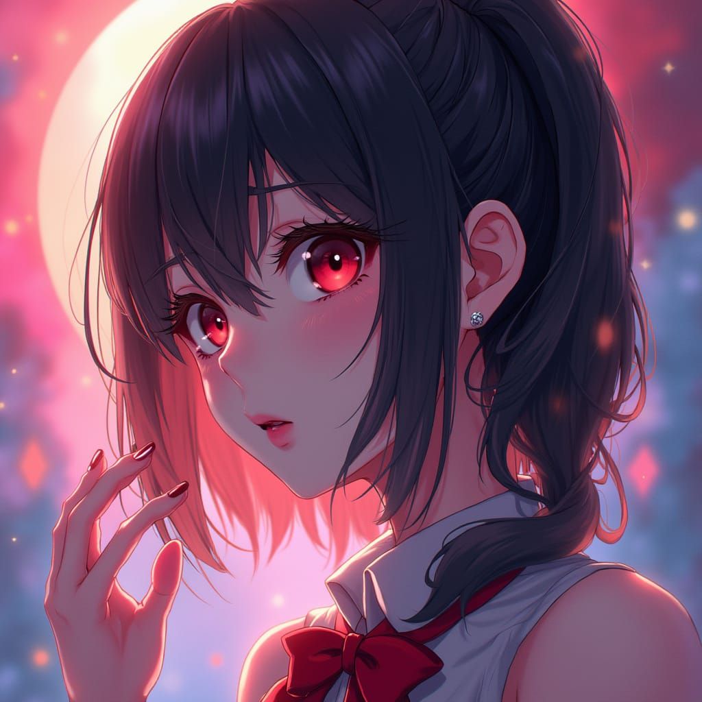 Anime-Inspired 3D Portrait with Cinematic Lighting