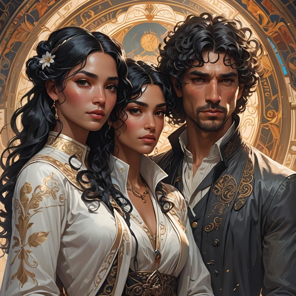 Hyperdetailed Portrait of Three People in Unreal Engine 5