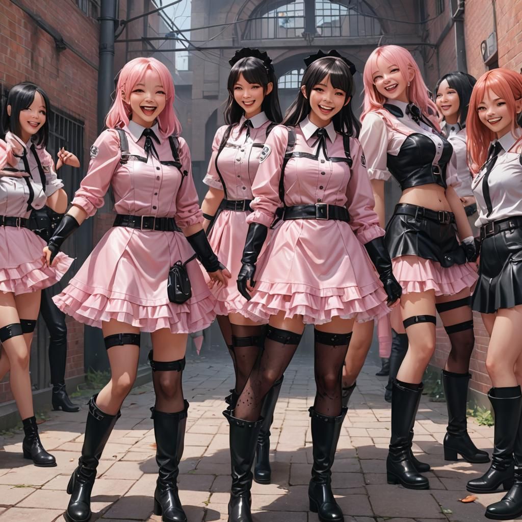 Anime Style Prison Guards Humiliating Sissy, 8K