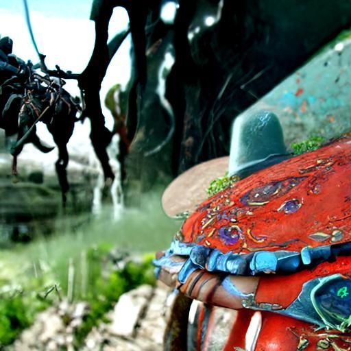 Cowboy with Amazonas Women Dancing Under Stars