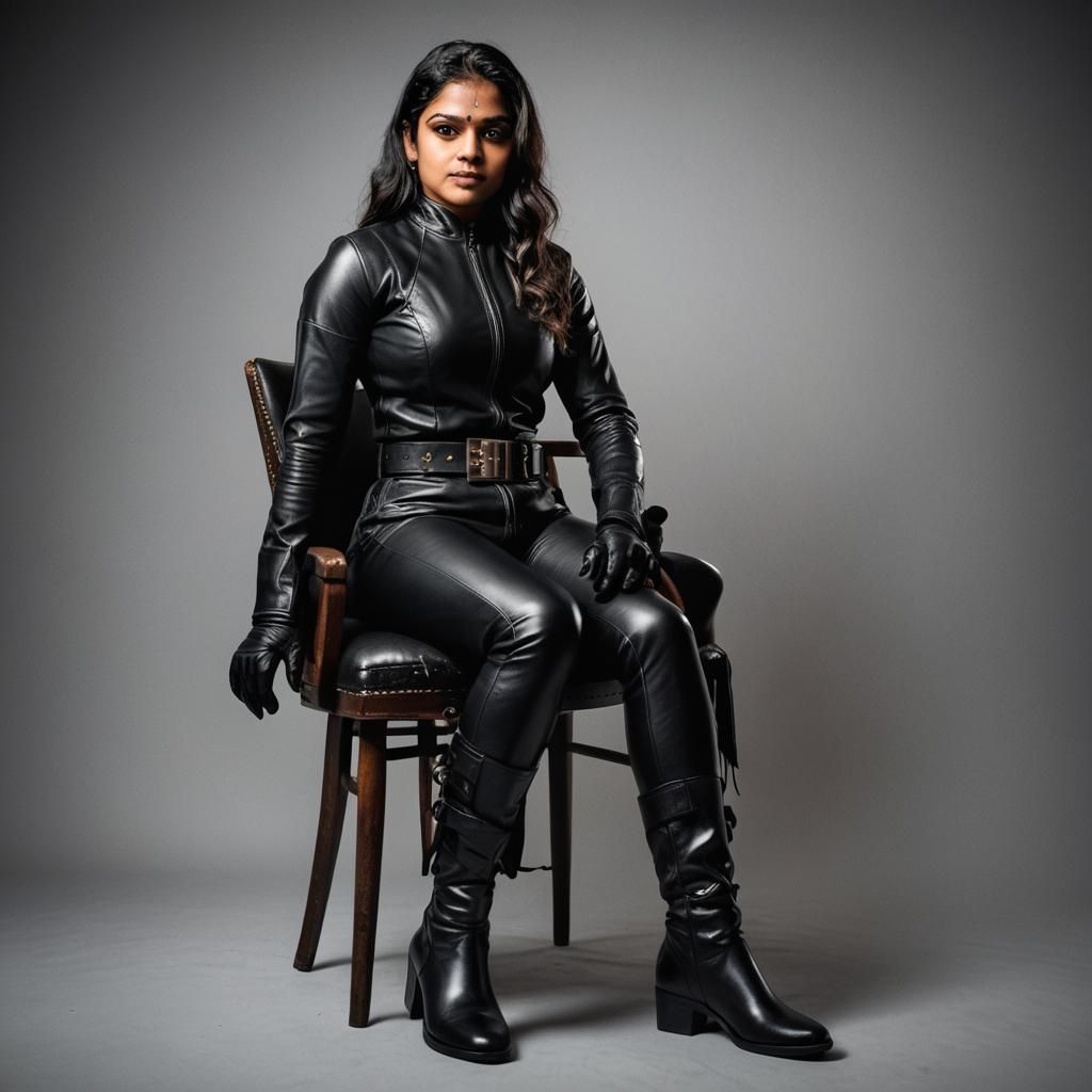 Confident Wrestler in Monochrome Portrait Photography