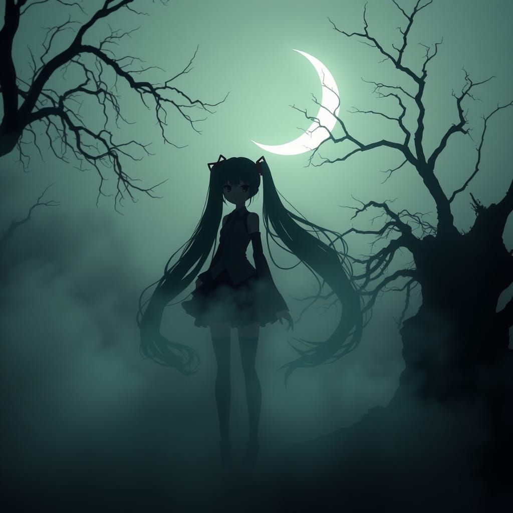 Ethereal Twilight Spirit in Double Exposure Art