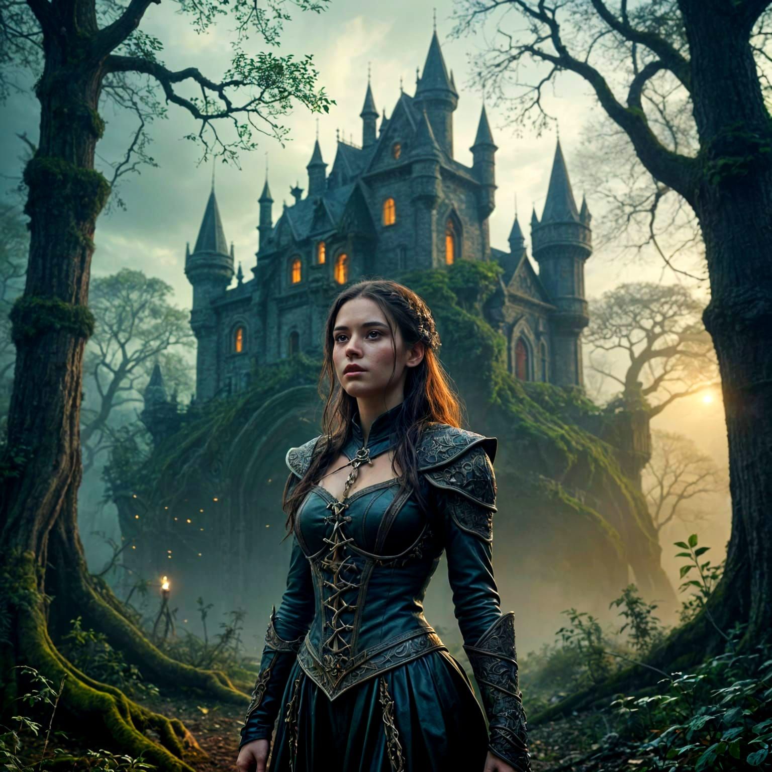 Mystical Forest: Walking Trees and Amazon Woman