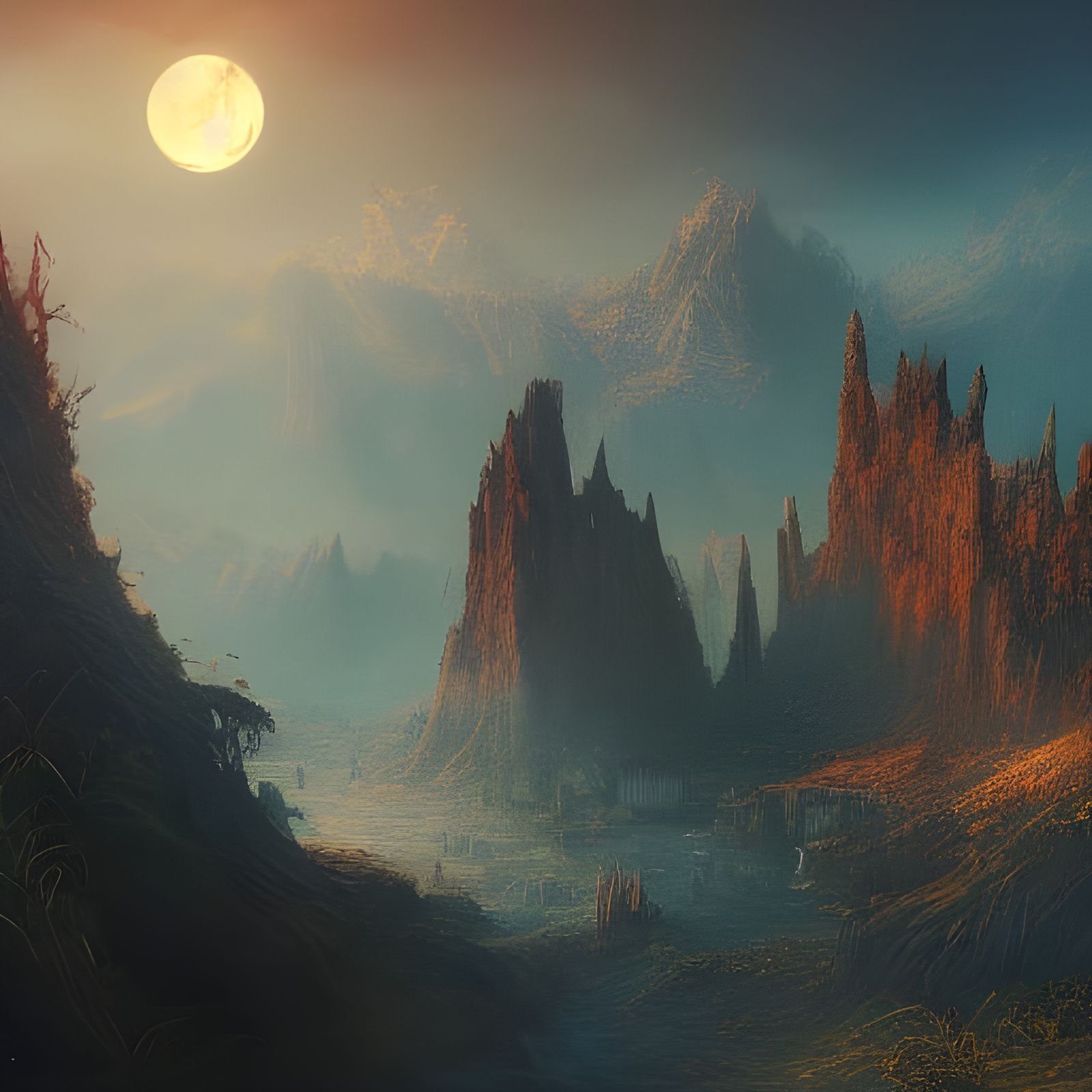 Fantastical Dreamscape in Deep Color