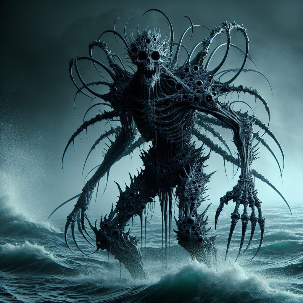 Ominous Scaled Entity by the Sea