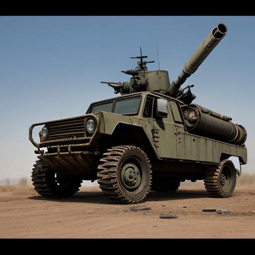 Scrap Metal Vehicle with Minigun Turret