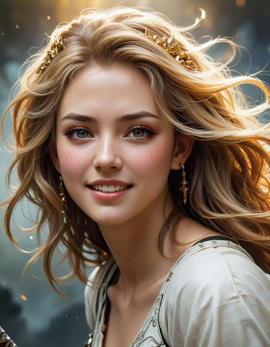 Dark Fantasy Centaur Maiden in Anime-Inspired Armor