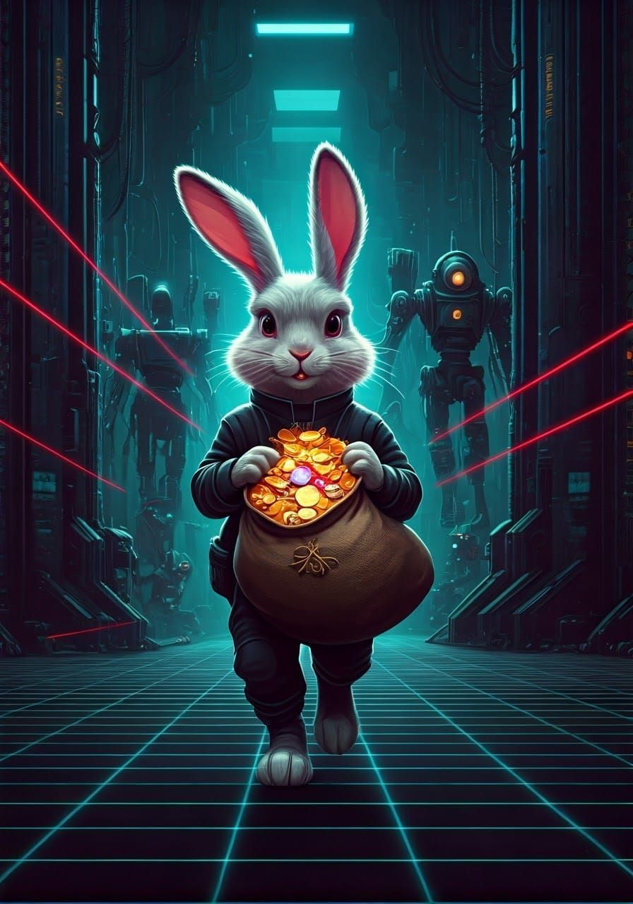 High-Stakes Heist in a Neon-Lit Future