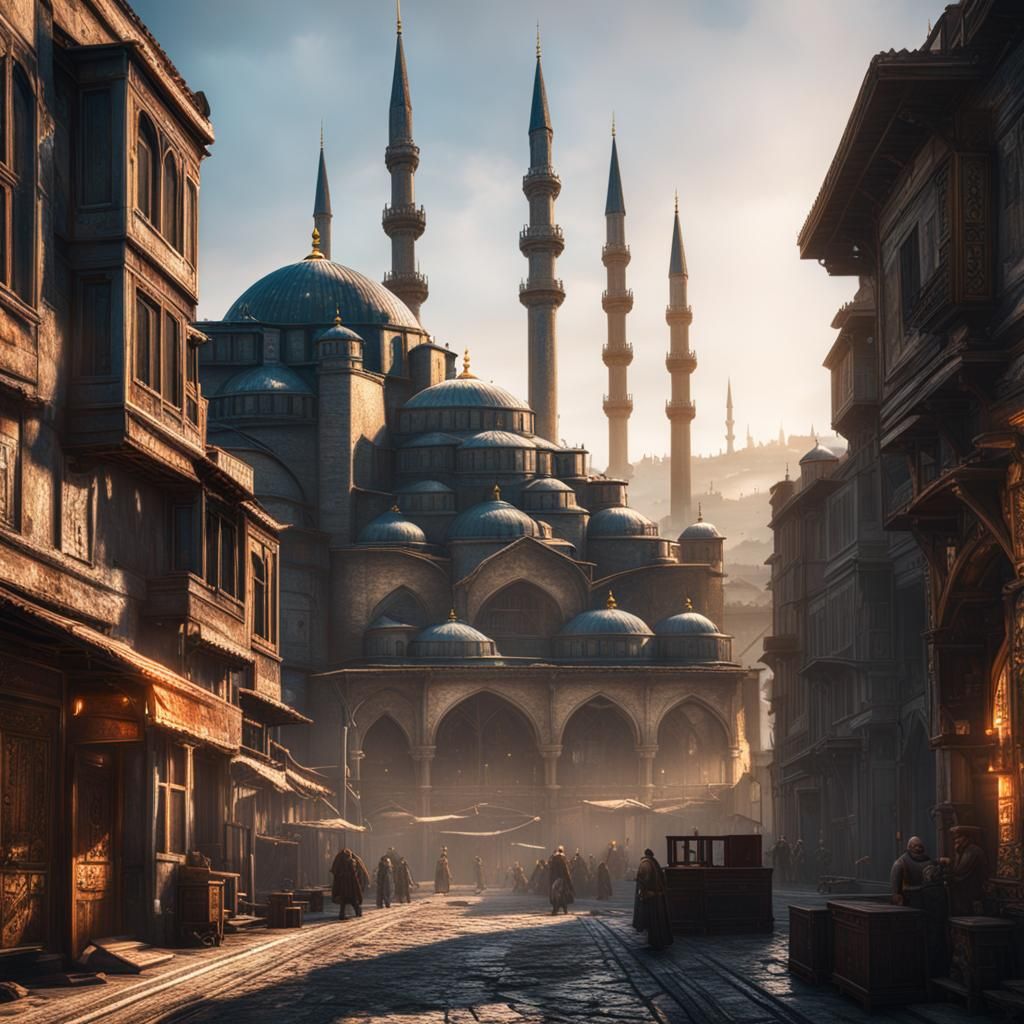 Istanbul in 3D Game Cinematic Style