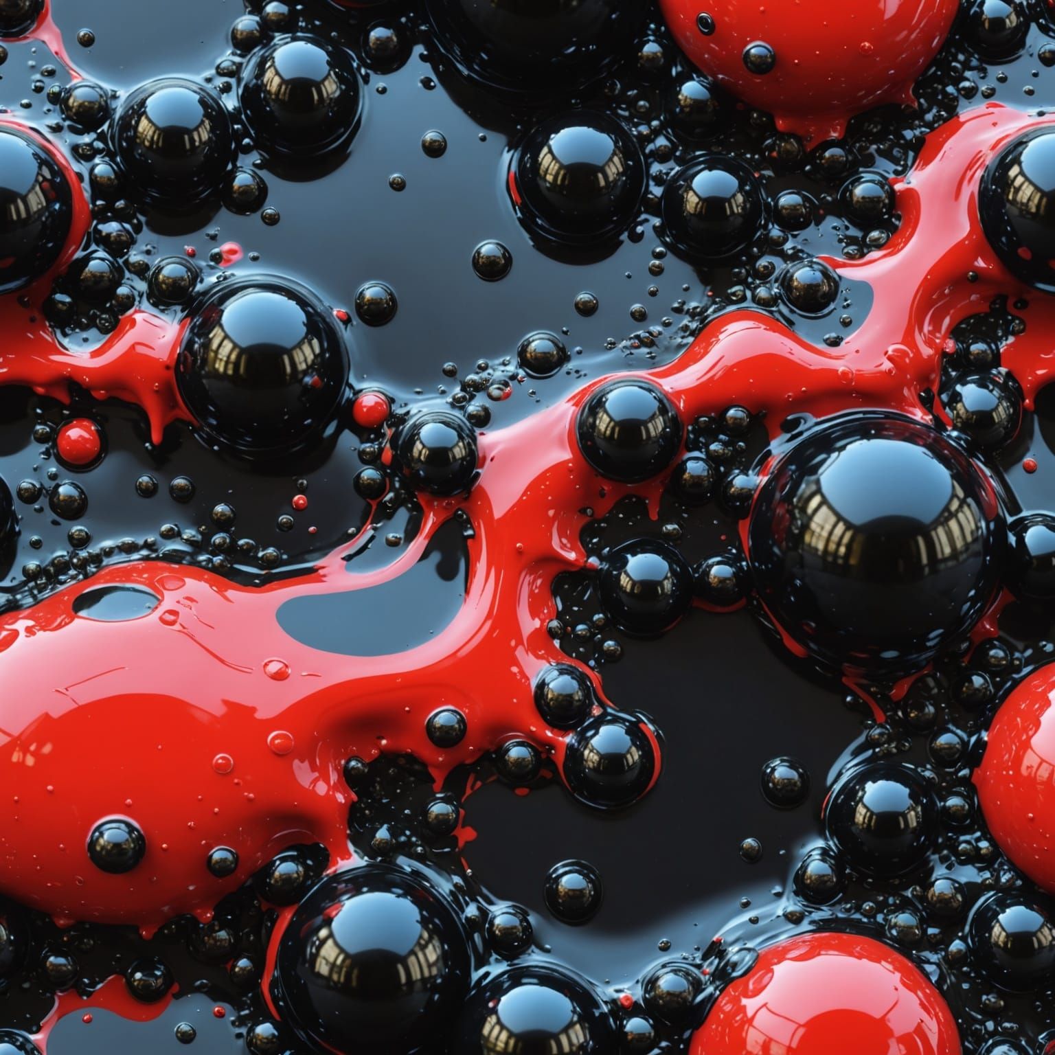 Viscous Slime Texture with Iridescent Oily Film