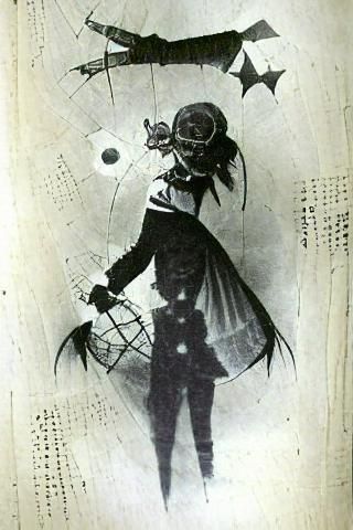 Magical Girl Transformation in Victorian Goth Style