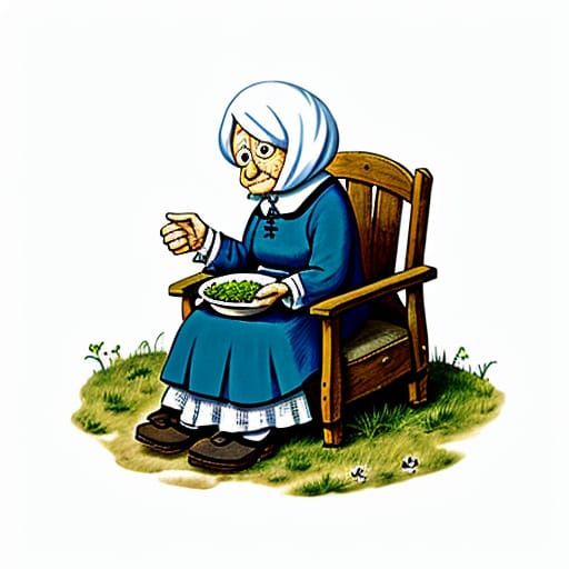 Mother of Many Children in a Cozy Shoe